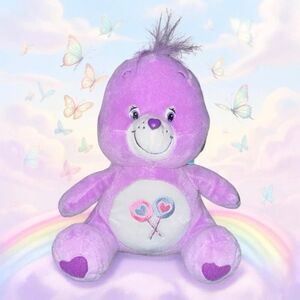 2003  Namco Care Bears Sitting Chubby Share Bear Plush Stuffed Animal